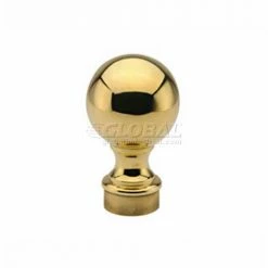 Lavi Industries, Ball Finial, for 1" Tubing, Polished Brass