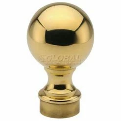 Lavi Industries, Ball Finial, for 2" Tubing, Polished Brass