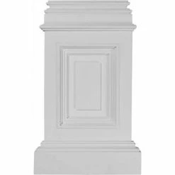 Ekena Classic Small Pedestal Base BAS10X17X02CL, 10-7/8"W x 2-1/4"D x 17-3/4"H