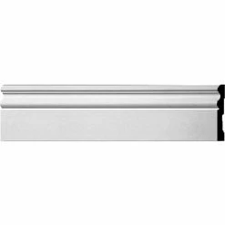 Ekena Bradford Baseboard Moulding BBD04X00BR, 4-3/4"H x 1/2"D x 96"L