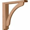 Ekena Reece Shelf Bracket BKT02X12X12RERW, 2-1/2"W x 12-3/4"D x 12-1/4"H -Cheap Moulding & Millwork Store EKE BKT02X12X12RERW