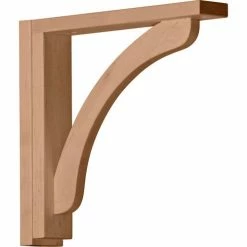 Ekena Reece Shelf Bracket BKT02X12X12RERW, 2-1/2"W x 12-3/4"D x 12-1/4"H