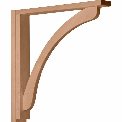 Ekena Reece Shelf Bracket BKT02X17X17REAL, 2-1/2"W x 17-3/4"D x 17-1/4"H 3 Ekena Reece Shelf Bracket BKT02X17X17REAL, 2-1/2"W x 17-3/4"D x 17-1/4"H
