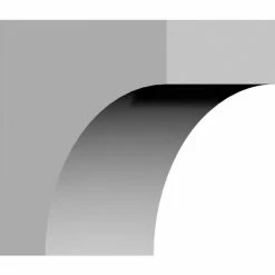 Ekena Tirana Bracket BKT03X05X05TI, 3-1/2"W x 5-1/2"D x 5-1/2"H