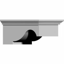 Ekena Lunel Bracket BKT07X03X05LU, 7-3/4"W x 5-1/8"D x 3-1/2"H