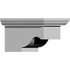 Ekena Lanarkshire Bracket BKT07X04X04LA, 7-1/2"W x 4"H x 4-5/8"D