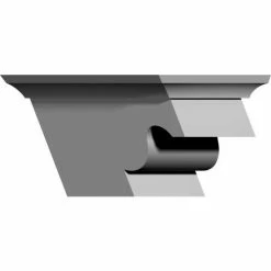 Ekena Nexus Bracket BKT07X04X06NE-R, 7-1/2"W x 6-1/4"D x 4"H