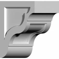 Ekena Niobe Bracket BKT10X12X07NI, 7-1/4"W x 12"D x 10-1/8"H