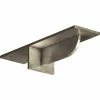 Ekena Heaton Support Bracket BKTM03X10X02HESS, 3"W x 10"D x 2"H W/6" Support Depth, Stainless Steel 2 Ekena Heaton Support Bracket BKTM03X10X02HESS, 3"W x 10"D x 2"H W/6" Support Depth, Stainless Steel -Cheap Moulding & Millwork Store EKE BKTM03X10X02HESS