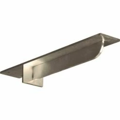 Ekena Heaton Support Bracket BKTM03X16X02HESS, 3"W x 16"D x 2"H W/12" Support Depth, Stainless Steel