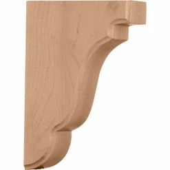 Ekena Bedford Wood Bracket BKTW02X05X08BECH, 1-3/4"W x 5"D x 7-1/2"H