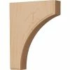 Ekena Clarksville Bracket BKTW02X06X08CVMA, 1-3/4"W x 6"D x 8"H -Cheap Moulding & Millwork Store EKE BKTW02X06X08CVMA