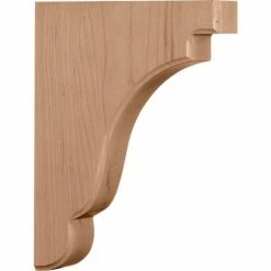 Ekena Bedford Wood Bracket BKTW02X07X10BERO, 1-3/4"W x 7-1/4"D x 9-1/2"H