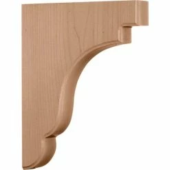 Ekena Bedford Wood Bracket BKTW02X09X11BEAL, 1-3/4"W x 8-1/2"D x 11"H