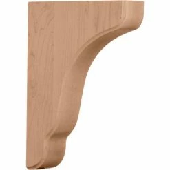 Ekena Plymouth Wood Bracket BKTW02X09X11PLCH, 1-3/4"W x 8-1/2"D x 11"H