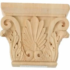 Ekena Small Chesterfield Capital CAP06X02X05CHCH, 6-1/2"W x 4-3/8"BW x 2-1/2"D x 5-1/2"H