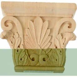 Ekena Medium Chesterfield Capital CAP09X03X07CHCH, 9-1/2"W x 6"BW x 3-1/8"D x 7-5/8"H