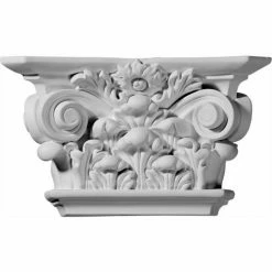 Ekena Acanthus Leaf Capital CAP10X06X03AC, 10-1/2"W x 6-1/8"H x 3"DW x 5/8"