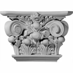 Ekena Acanthus Leaf Capital CAP17X11X05AC, 17-1/2"W x 11-7/8"H x 5-1/4"DW x 1-3/4"