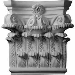 Ekena Corinthian Capital CAP25X25X08RC, 25-1/4"W x 24-5/8"H x 8-1/4"D
