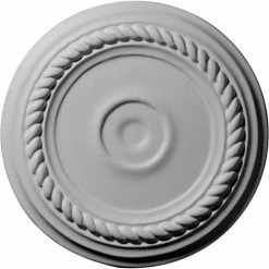 Ekena Small Alexandria Ceiling Medallion CM07AL, 7-7/8"OD x 1-1/8"ID x 3/4"D