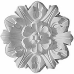 Ekena Emery Leaf Ceiling Medallion CM07EM, 7-5/8"OD x 1"D