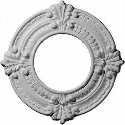 Ekena Benson Ceiling Medallion CM09BN, 9"OD x 4-1/8"ID x 5/8"D