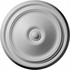 Ekena Reece Ceiling Medallion CM12RE, 12"OD x 1-3/4"D