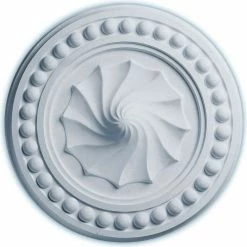 Ekena Foster Shell Ceiling Medallion CM15FO, 15-3/4"OD x 2"D