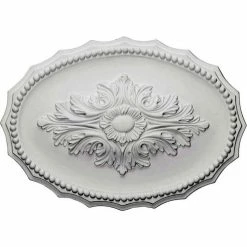 Ekena Oxford Ceiling Medallion CM16OX, 16-7/8"W x 11-3/4"H x 1-1/2"D