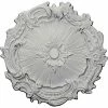 Ekena Plymouth Ceiling Medallion CM16PL, 16-3/4"OD x 1/2"ID x 1-3/8"D