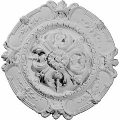 Ekena Southampton Ceiling Medallion CM16SO, 16-1/2"OD x 2-3/8"D x 2-7/8"C