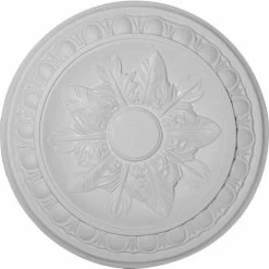 Ekena Exeter Ceiling Medallion CM17EX, 17-3/4" x 3-1/8"ID x 1-1/8"D