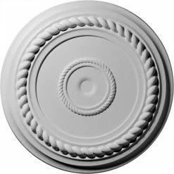 Ekena Alexandria Rope Ceiling Medallion CM18AL, 19-5/8"OD x 4-3/4"ID x 1-1/2"D
