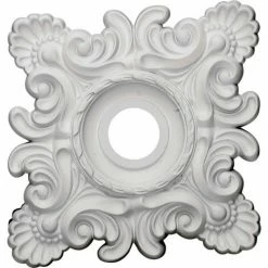 Ekena Crawley Ceiling Medallion CM18CR, 18"W x 18"H x 3-1/4"ID x 1-1/2"