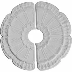 Ekena Flower Ceiling Medallion CM18FW2, 18-1/2"OD x 3-5/8"ID x 7/8"D