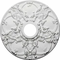 Ekena Norwich Ceiling Medallion CM18NO, 18"OD x 3-1/2"ID x 1-3/8"D