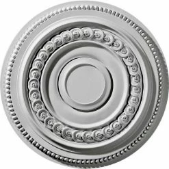 Ekena Oldham Ceiling Medallion CM18OL, 18"OD x 5-3/4"ID x 1-1/4"D