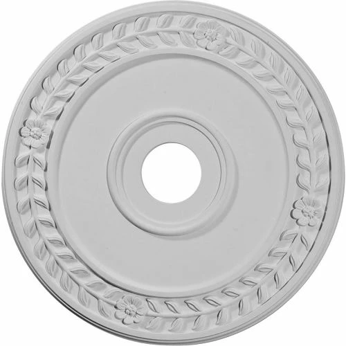 Ekena Wreath Ceiling Medallion CM21WR 3 Ekena Wreath Ceiling Medallion CM21WR