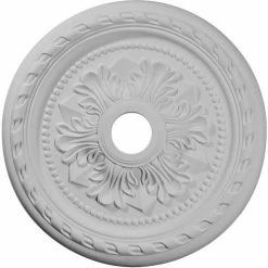Ekena Palmetto Ceiling Medallion CM23PM, 23-5/8"OD x 3-5/8"ID x 1-5/8"D