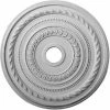 Ekena Cole Ceiling Medallion CM25CO, 25-3/8"OD x 3-3/8"ID x 1-3/8"D 2 Ekena Cole Ceiling Medallion CM25CO, 25-3/8"OD x 3-3/8"ID x 1-3/8"D -Cheap Moulding & Millwork Store EKE CM25CO