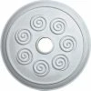Ekena Spiral Ceiling Medallion CM25SP, 25-1/4"OD x 4"ID 1 Ekena Spiral Ceiling Medallion CM25SP, 25-1/4"OD x 4"ID -Cheap Moulding & Millwork Store EKE CM25SP
