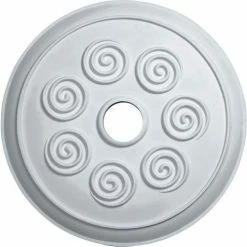 Ekena Spiral Ceiling Medallion CM25SP, 25-1/4"OD x 4"ID