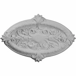 Ekena Marcella Ceiling Medallion CM26MR, 26-3/8"W x 17-1/4"H x 1-7/8"C
