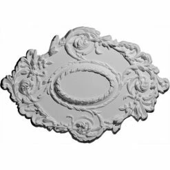 Ekena Kinsley Flowing Leaf Ceiling Medallion CM30KI, 30-3/8"W x 20-3/4"H x 1"D
