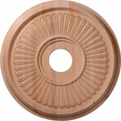 Ekena Carved Berkshire Ceiling Medallion CMW20BERO, 20"OD x 1-3/4"D