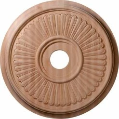 Ekena Carved Berkshire Ceiling Medallion CMW24BERO, 24"OD x 2-1/4"D