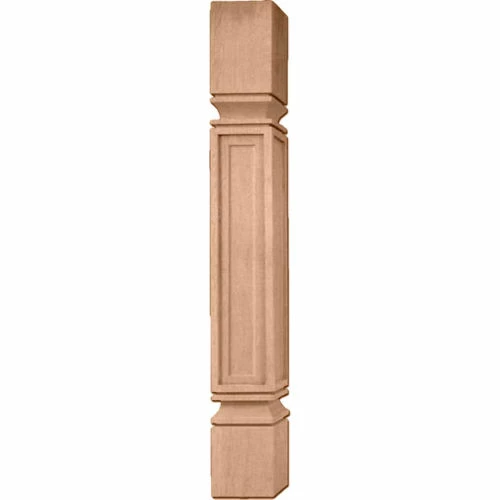 Ekena Kent Raised Panel Cabinet Column COL03X03X35KEAL, 3-3/4"W x 3-3/4"D, Btm Block 7-1/8" 3 Ekena Kent Raised Panel Cabinet Column COL03X03X35KEAL, 3-3/4"W x 3-3/4"D, Btm Block 7-1/8"