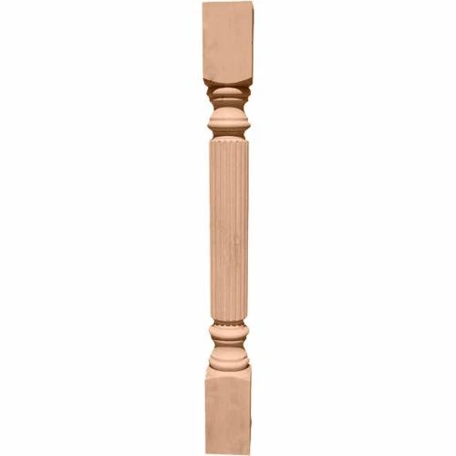 Ekena Raymond Reeded Cabinet Column COL03X03X35RARW, 3-3/4"W x 3-3/4"D x 35-1/2"H, Btm Block 7-1/8" 3 Ekena Raymond Reeded Cabinet Column COL03X03X35RARW, 3-3/4"W x 3-3/4"D x 35-1/2"H, Btm Block 7-1/8"