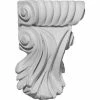 Ekena Scroll Leaf Corbel COR03X01X05SC, 3-7/8"W x 1-1/4"D x 5-1/4"H 1 Ekena Scroll Leaf Corbel COR03X01X05SC, 3-7/8"W x 1-1/4"D x 5-1/4"H -Cheap Moulding & Millwork Store EKE COR03X01X05SC